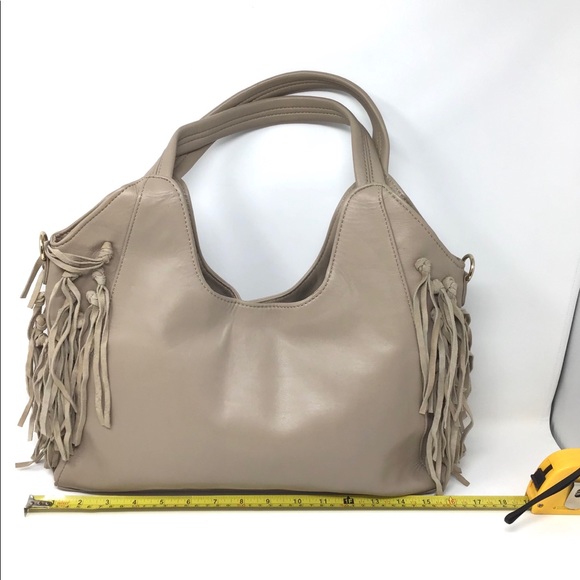 SALE❗️BOHO CHIC TASSELED LEATHER BAG/TOTE - Picture 11 of 16